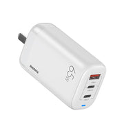 REMAX RP-U55 Territory Series 65W USB+Dual USB-C / Type-C Interface Fast Charger, Specification:CN Plug(White)