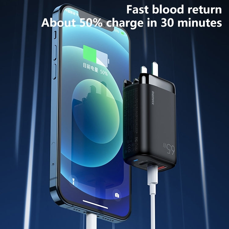 REMAX RP-U55 Territory Series 65W USB+Dual USB-C / Type-C Interface Fast Charger, Specification:US Plug (White)