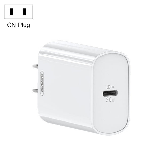 REMAX RP-U70 Jane Series 20W USB-C/Type-C PD Fast Charger, Specification:CN Plug(White)