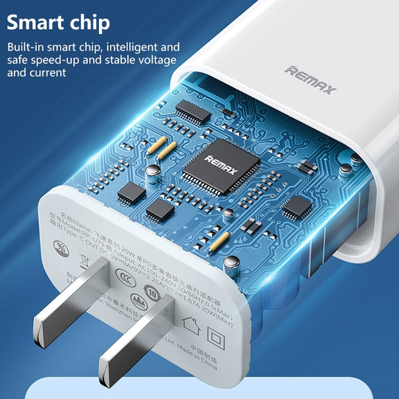 REMAX RP-U79 Speed Series 20W USB-C/Type-C Multi-Compatible Fast Charger, Specification:CN Plug(White)