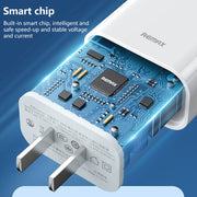 REMAX RP-U79 Speed Series 20W USB-C/Type-C Multi-Compatible Fast Charger, Specification:UK Plug(White)