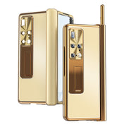For Huawei Mate X2 Aluminum Alloy Double Hinge Shockproof Phone Protective Case(Champagne Gold)
