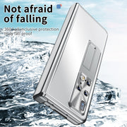 For Huawei Mate X2 Aluminum Alloy Double Hinge Shockproof Phone Protective Case(Silver)