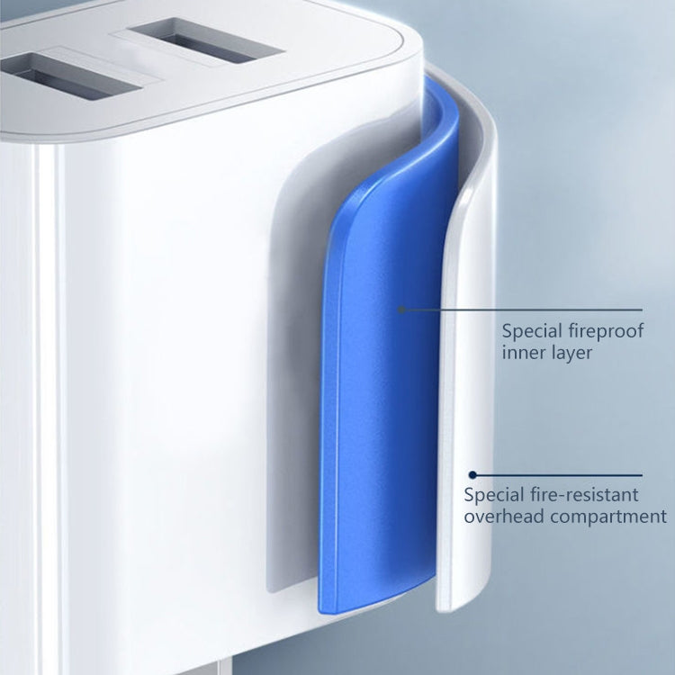 REMAX RP-U35 Jane Series 2.1A Dual USB Port Fast Charger Set, Cable:Micro USB(CN Plug)