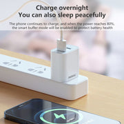 REMAX RP-U35 Jane Series 2.1A Dual USB Port Fast Charger Set, Cable:USB-C/Type-C(EU Plug)