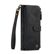 For Samsung Galaxy Z Fold5 CaseMe C30 Multifunctional Card Slots Zipper Phone Leather Phone Case(Black)