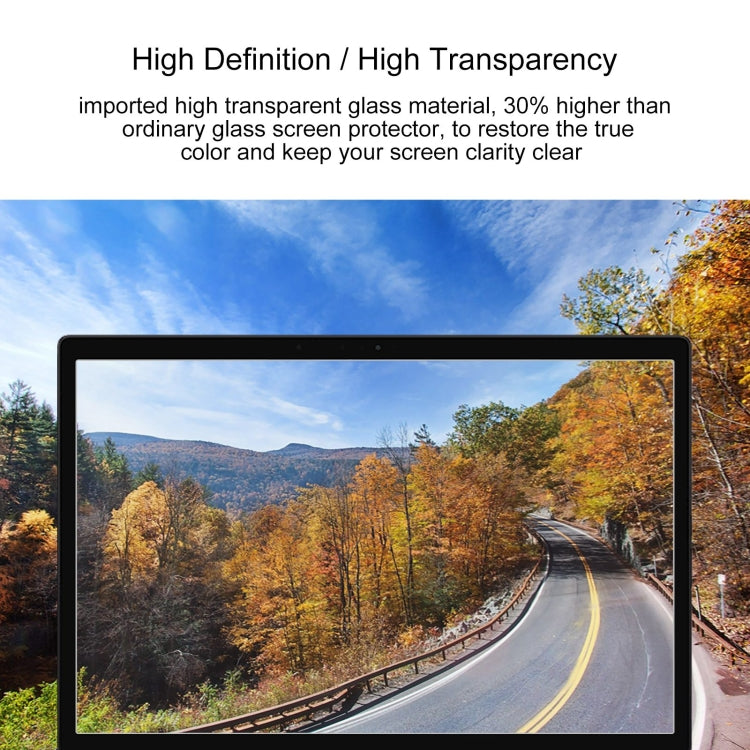 25 PCS 9H Explosion-proof Tempered Glass Film For Xiaomi Book S 12.4, No Retail Package