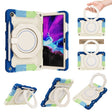 For Lenovo Tab M10 Plus 3rd Gen Armor Contrast Color Silicone + PC Tablet Case(Colorful Blue) - Lenovo by PMC TechLife | Online Shopping South Africa | PMC TechLife | Buy Now Pay Later Mobicred