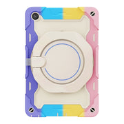 For Lenovo Tab M10 Plus 3rd Gen Armor Contrast Color Silicone + PC Tablet Case(Colorful Pink)
