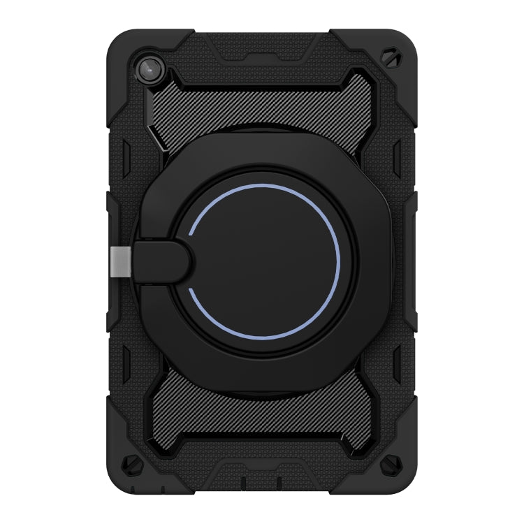 For Lenovo Tab M10 Plus 3rd Gen Armor Contrast Color Silicone + PC Tablet Case(Black)