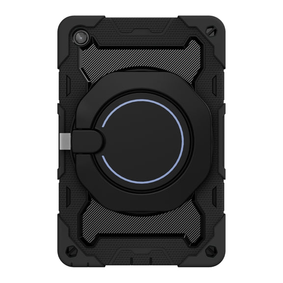 For Lenovo Tab M10 Plus 3rd Gen Armor Contrast Color Silicone + PC Tablet Case(Black)
