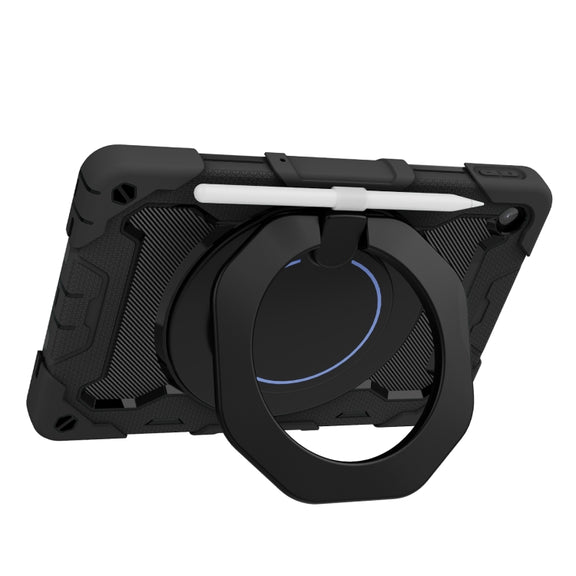 For Lenovo Tab M10 Plus 3rd Gen Armor Contrast Color Silicone + PC Tablet Case(Black)