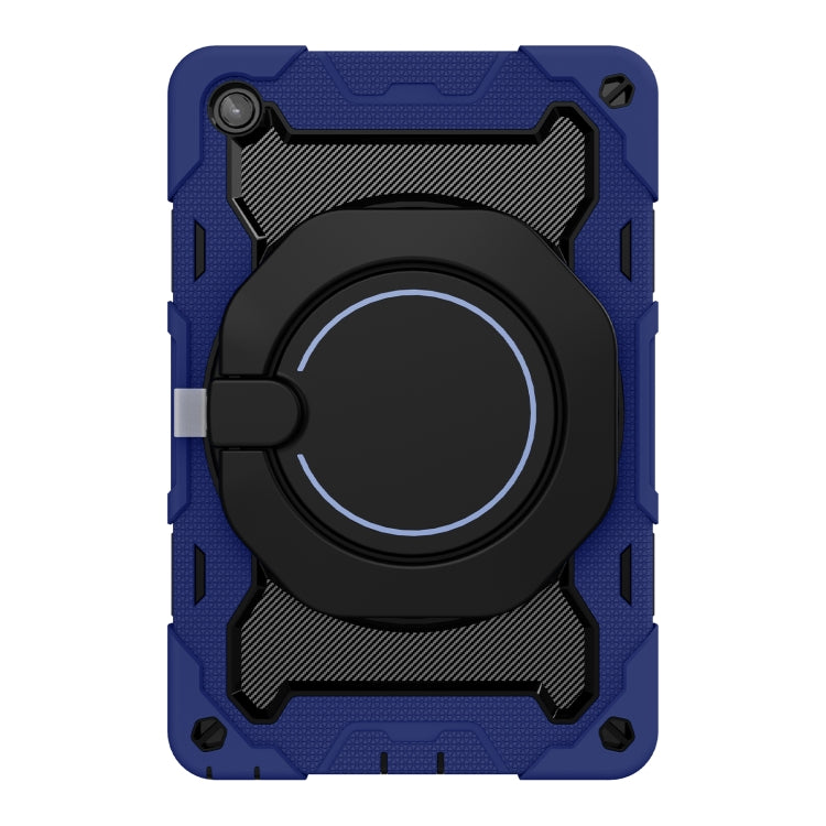For Lenovo Tab M10 Plus 3rd Gen Armor Contrast Color Silicone + PC Tablet Case(Navy Blue)