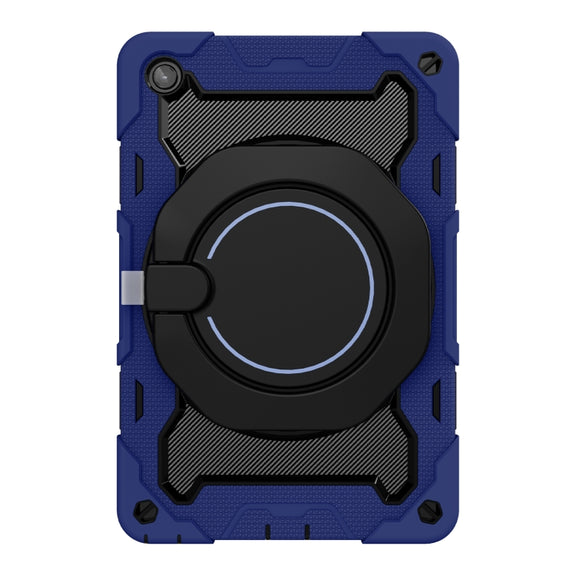 For Lenovo Tab M10 Plus 3rd Gen Armor Contrast Color Silicone + PC Tablet Case(Navy Blue)