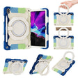 For Lenovo Tad P11 Armor Contrast Color Silicone + PC Tablet Case(Colorful Blue) - Lenovo by PMC TechLife | Online Shopping South Africa | PMC TechLife | Buy Now Pay Later Mobicred
