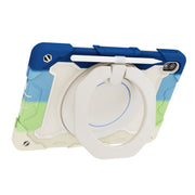 For Lenovo Tad P11 Armor Contrast Color Silicone + PC Tablet Case(Colorful Blue)