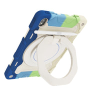 For Lenovo Tad P11 Armor Contrast Color Silicone + PC Tablet Case(Colorful Blue)