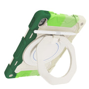 For Lenovo Tad P11 Armor Contrast Color Silicone + PC Tablet Case(Colorful Green)