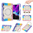 For Lenovo Tad P11 Armor Contrast Color Silicone + PC Tablet Case(Colorful Pink) - free shipping - PMC TechLife - Order now!