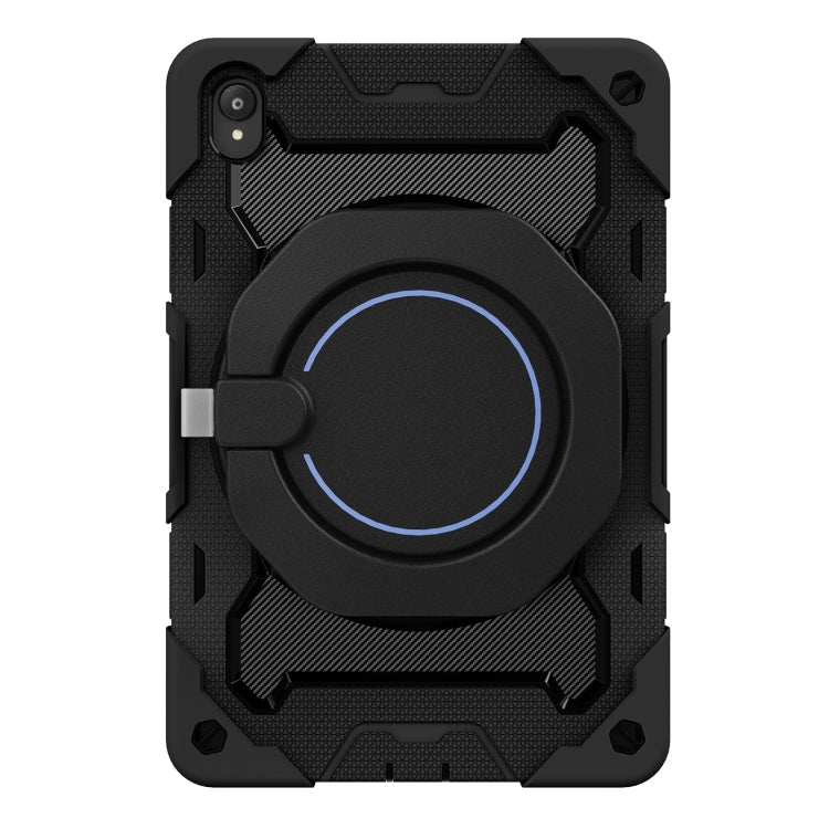 For Lenovo Tad P11 Armor Contrast Color Silicone + PC Tablet Case(Black)