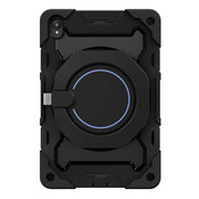For Lenovo Tad P11 Armor Contrast Color Silicone + PC Tablet Case(Black)
