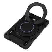 For Lenovo Tad P11 Armor Contrast Color Silicone + PC Tablet Case(Black)
