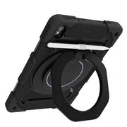 For Lenovo Tad P11 Armor Contrast Color Silicone + PC Tablet Case(Black)