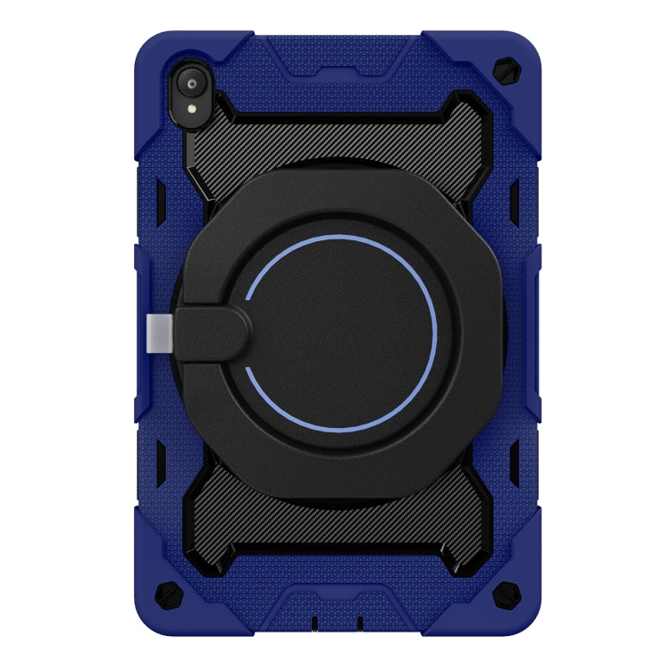 For Lenovo Tad P11 Armor Contrast Color Silicone + PC Tablet Case(Navy Blue)