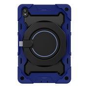 For Lenovo Tad P11 Armor Contrast Color Silicone + PC Tablet Case(Navy Blue)