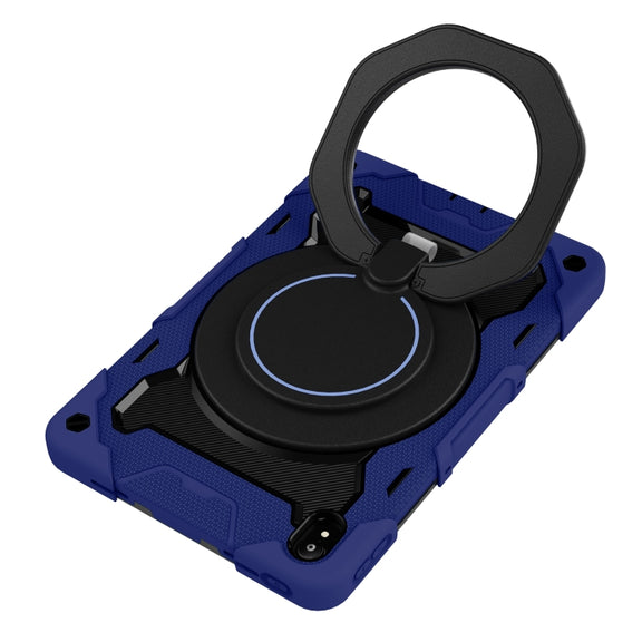 For Lenovo Tad P11 Armor Contrast Color Silicone + PC Tablet Case(Navy Blue)