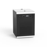 D110 180 ANSI Lumens Mini LED+LCD Smartphone Wireless Screen Mirroring Projector, Plug Type:UK Plug(White)