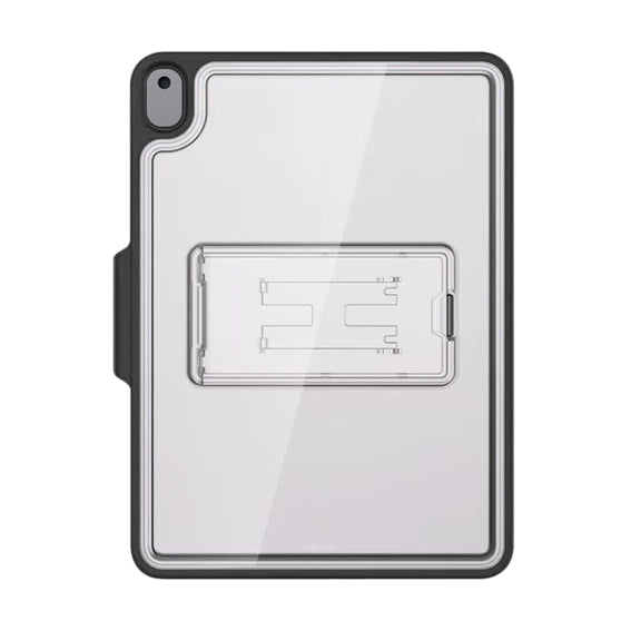 Mutural Transparent Holder Tablet Case For iPad 10.2 2021 / 2020 / 2019 / 10.5(Black)