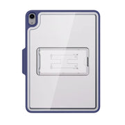 Mutural Transparent Holder Tablet Case For iPad Air 2022/ 2020 10.9(Navy Blue)