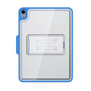 Mutural Transparent Holder Tablet Case For iPad Air 2022/ 2020 10.9(Blue)
