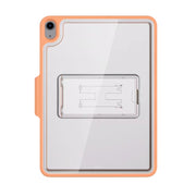 Mutural Transparent Holder Tablet Case For iPad Air 2022/ 2020 10.9(Orange)