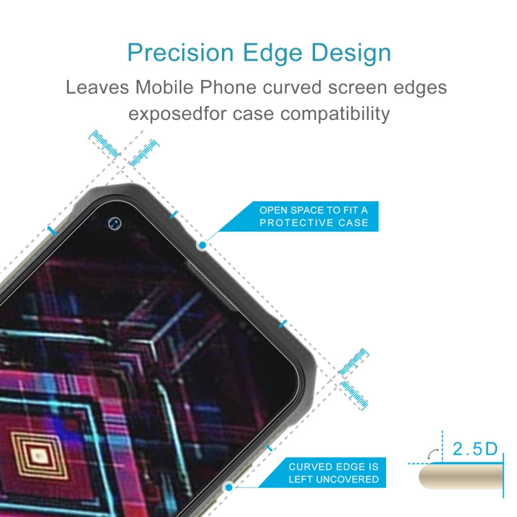 10 PCS 0.26mm 9H 2.5D Tempered Glass Film For Doogee V11