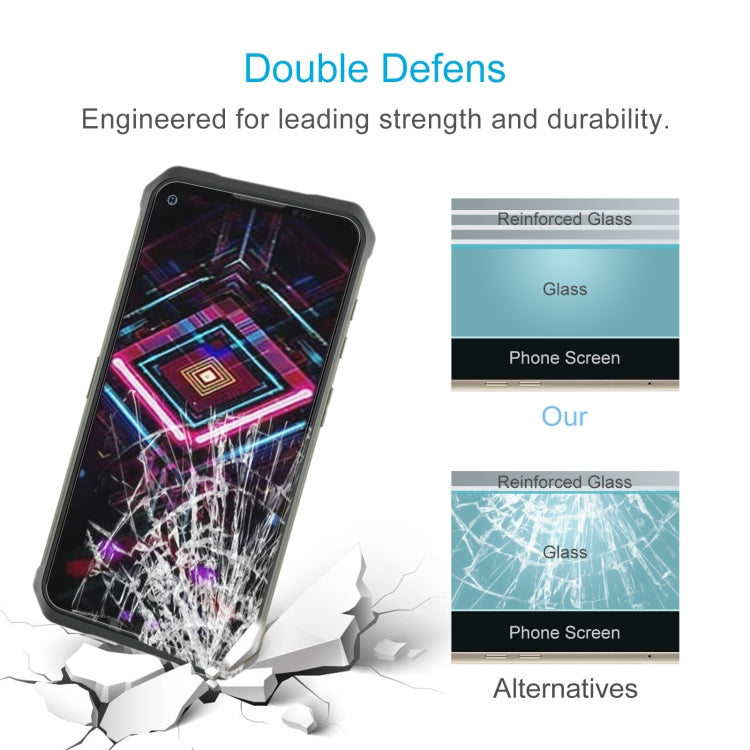 10 PCS 0.26mm 9H 2.5D Tempered Glass Film For Doogee V11