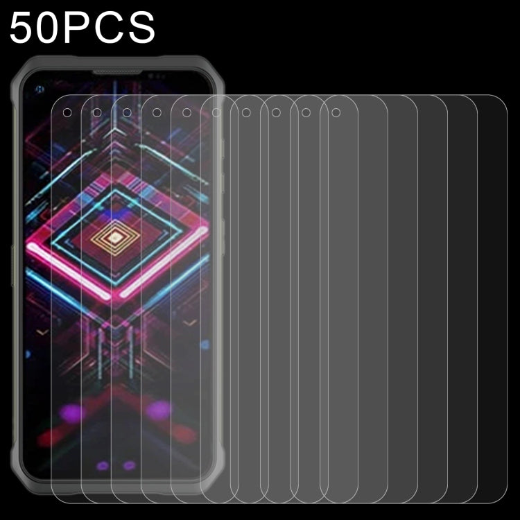 50 PCS 0.26mm 9H 2.5D Tempered Glass Film For Doogee V11