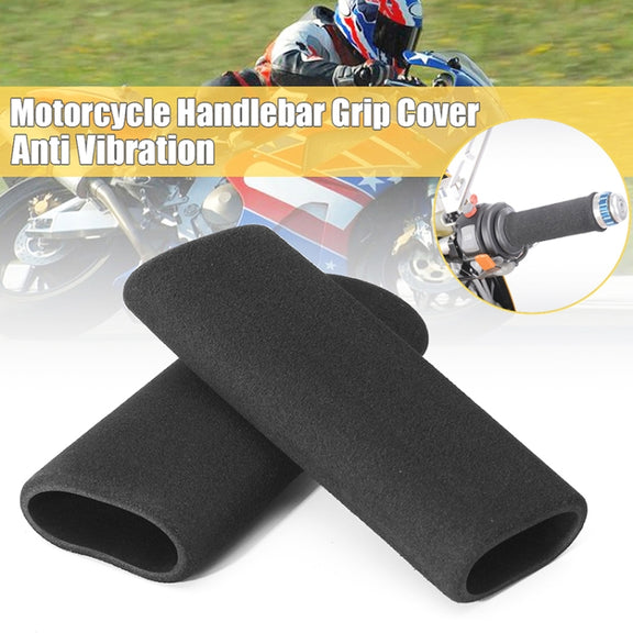 1 Pair Motorcycle Non-slip Sweat-absorbing Water-resistant Sponge Handle Cover, Inside Diameter:31mm