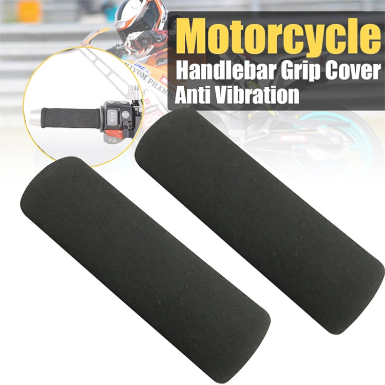 1 Pair Motorcycle Non-slip Sweat-absorbing Water-resistant Sponge Handle Cover, Inside Diameter:31mm