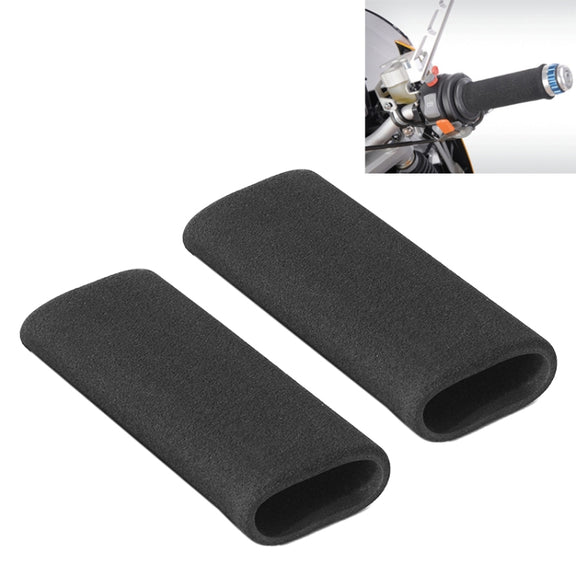1 Pair Motorcycle Non-slip Sweat-absorbing Water-resistant Sponge Handle Cover, Inside Diameter:31mm