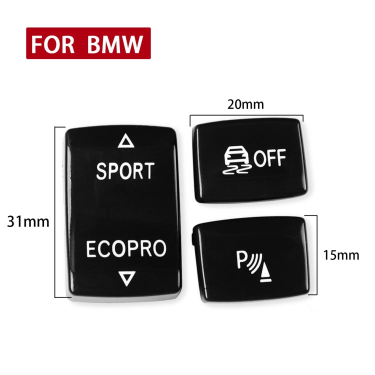 Car Gear Button Set for BMW 1 Series F20 2012-2018,Left and Right Drive(Black)