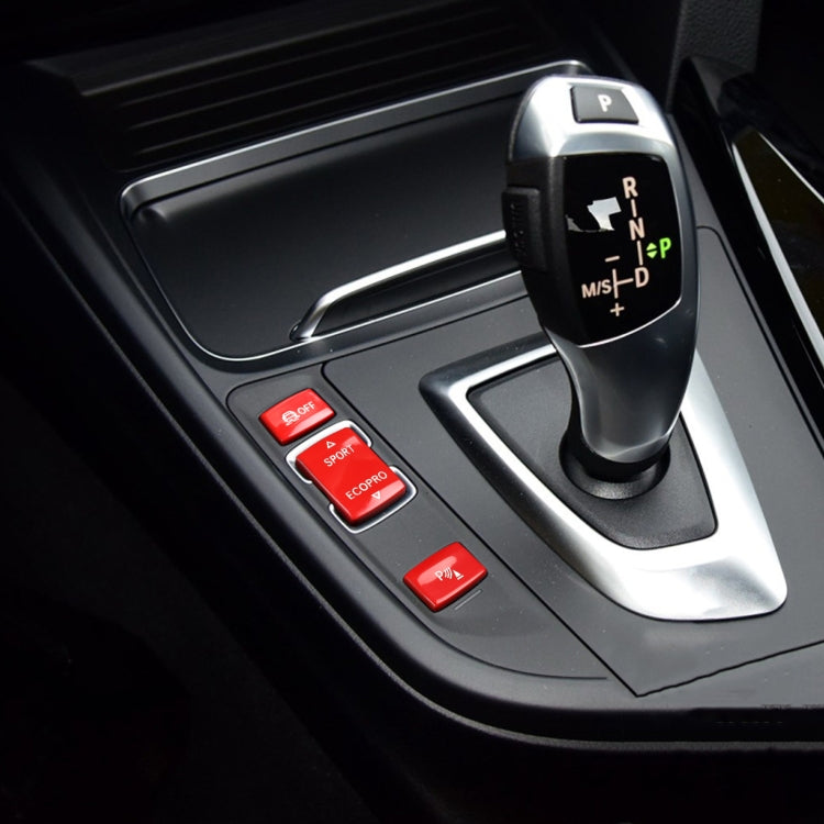 Car Gear Button Set for BMW 1 Series F20 2012-2018,Left and Right Drive(Red)
