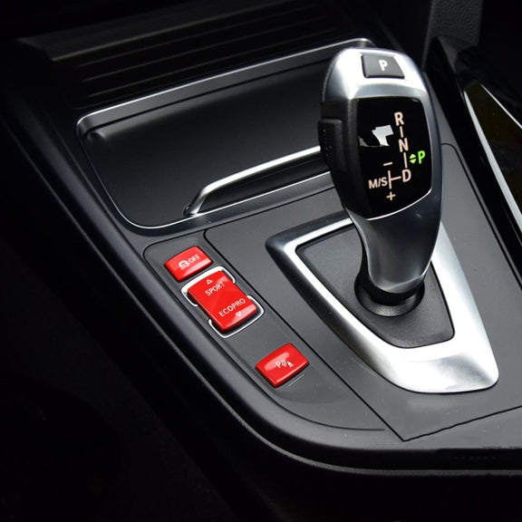 Car Gear Button Set for BMW 1 Series F20 2012-2018,Left and Right Drive(Red)