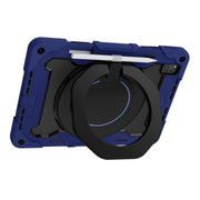 For Huawei MatePad Pro 12.6 2021 Armor Contrast Color Silicone + PC Tablet Case(Navy Blue)