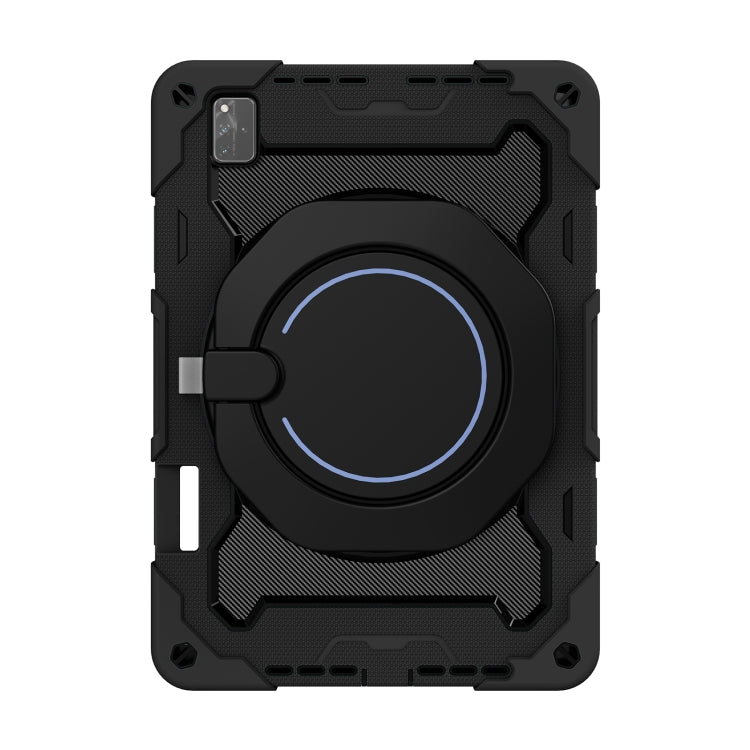 For Huawei MatePad Pro 12.6 2021 Armor Contrast Color Silicone + PC Tablet Case(Black)