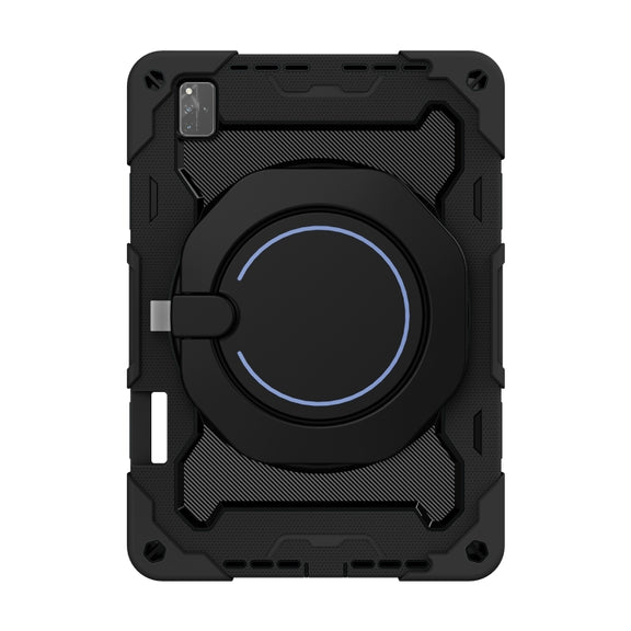 For Huawei MatePad Pro 12.6 2021 Armor Contrast Color Silicone + PC Tablet Case(Black)