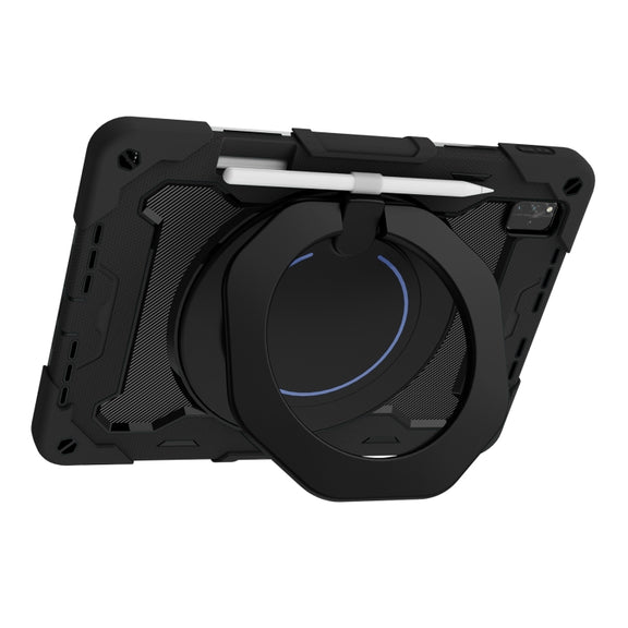 For Huawei MatePad Pro 12.6 2021 Armor Contrast Color Silicone + PC Tablet Case(Black)