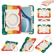 For Huawei MatePad Pro 12.6 2021 Armor Contrast Color Silicone + PC Tablet Case(Colorful Red) - Huawei by PMC TechLife | Online Shopping South Africa | PMC TechLife | Buy Now Pay Later Mobicred