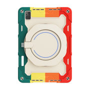 For Huawei MatePad Pro 12.6 2021 Armor Contrast Color Silicone + PC Tablet Case(Colorful Red)